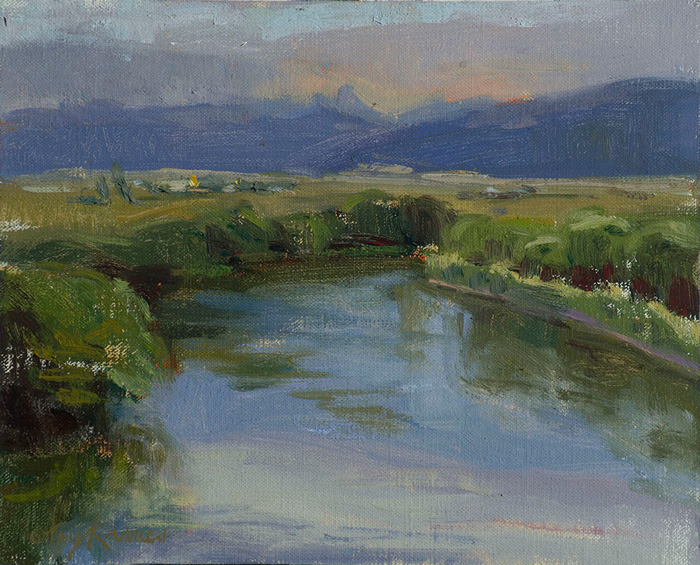 A Good Day's End, 8x10, oil on linen board