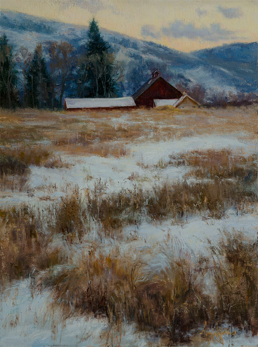 Til the Cows Come Home, 24x18, oil on linen board